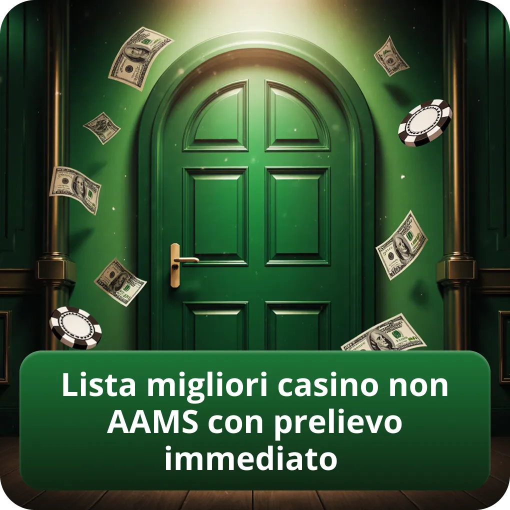 Lista migliori casino non AAMS con prelievo immediato