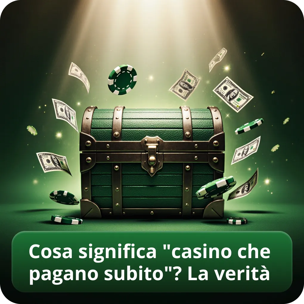 Cosa significa "casino che pagano subito"? La verità