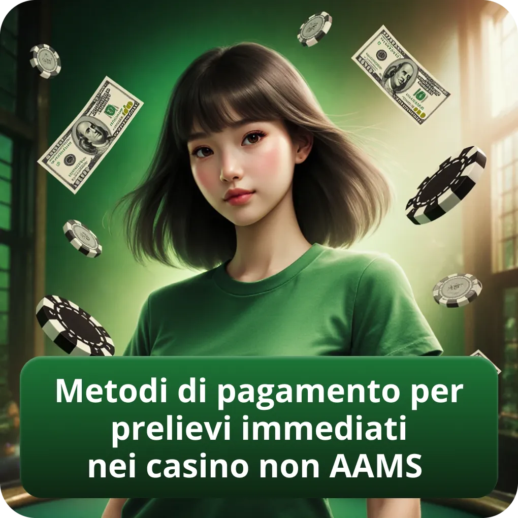 Metodi di pagamento per prelievi immediati nei casino non AAMS